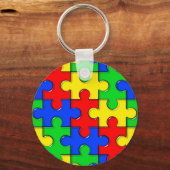 Autism Puzzle Sleutelhanger (Voorkant)