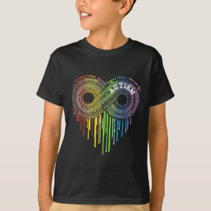 Autism Rainbow Infinity Symbol Aswareness T-shirt
