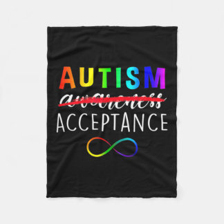 Autism Red accepteert in plaats daarvan geen bewus Fleece Deken