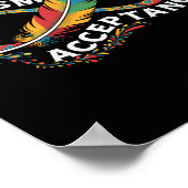 Autism Red Instead Infinity Symbol Autistic Accept Poster (Hoek)