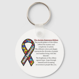 Autism Ribbon betekenis Sleutelhanger