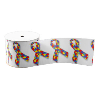 Autism Ribbon Grosgrain Lint