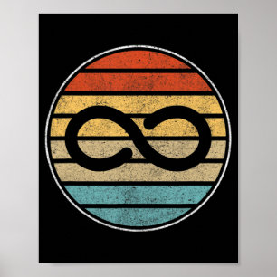 Autism Rights Retro Infinity - Autism Awar Poster