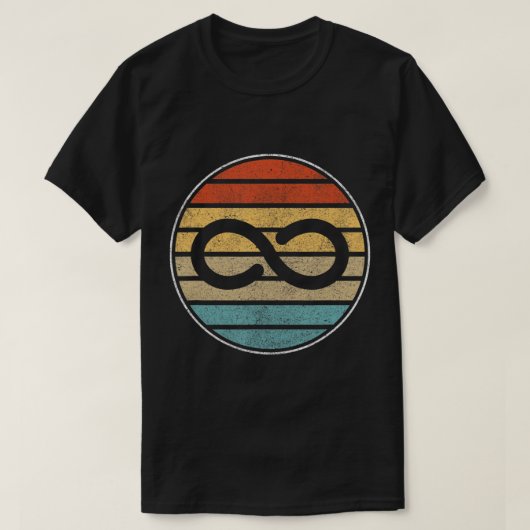 Autism Rights Retro  Infinity - Autism Awar T-shirt (Design voorkant)
