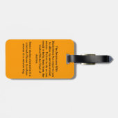 Autism Service Dog ID Badge Bagagelabel (Achterkant horizontaal)