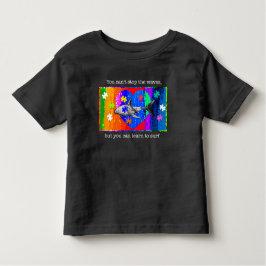 Autism Shark 2T BLACK Kinder Shirts