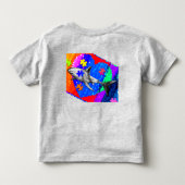 Autism Shark 3T GREY Kinder Shirts (Achterkant)