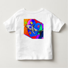 Autism Shark 5/6T WHITE Kinder Shirts
