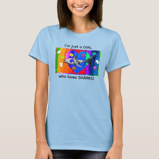 Autism Shark T-shirt (Voorkant)
