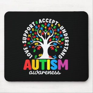 Autism Shirt Love Accepteer Support Autistic Autis Muismat