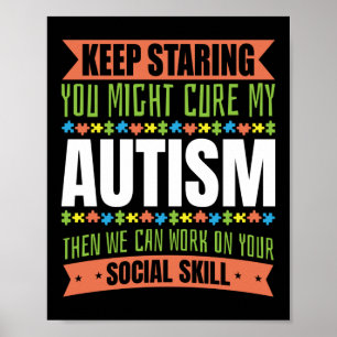 Autism Son Child Daughter Blijf mijn Poster