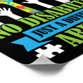 Autism Son Daughter No Disability Different Poster (Hoek)