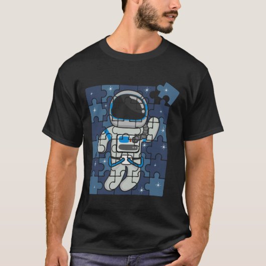 Autism Spaceman Astro Cosmo Space Autism Awareness T-shirt (Voorkant)