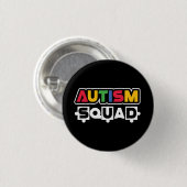 Autism Squad Ronde Button 3,2 Cm (Voorkant /achterkant)