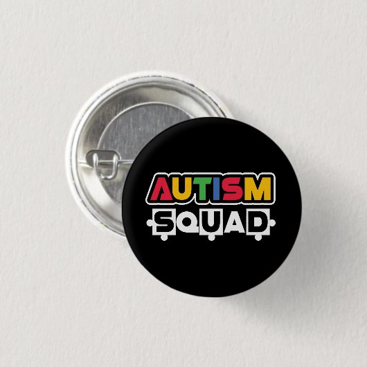 Autism Squad Ronde Button 3,2 Cm (Voorkant /achterkant)