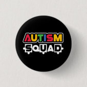 Autism Squad Ronde Button 3,2 Cm (Voorkant)