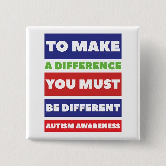 Autism Square Button (Voorkant)