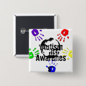 Autism Square Button (Voorkant /achterkant)