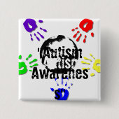 Autism Square Button (Voorkant)