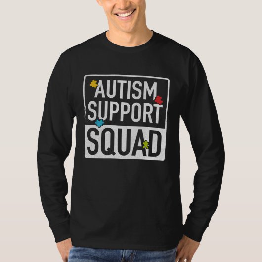 Autism Support Squad Autism Parent Support T-shirt (Voorkant)