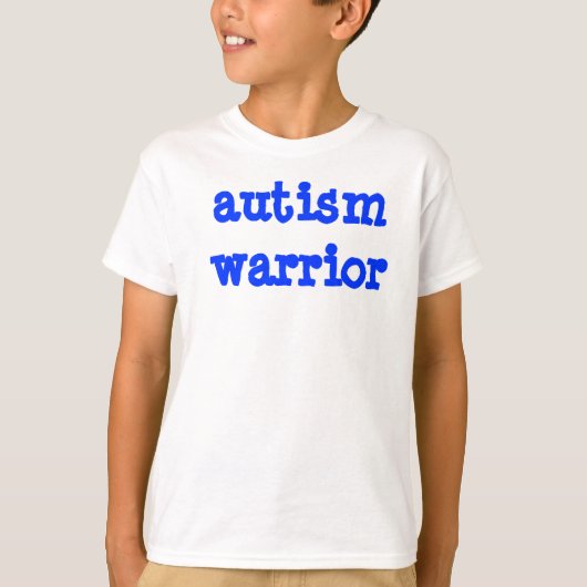 Autism Warrior Kind T-shirt (Voorkant)