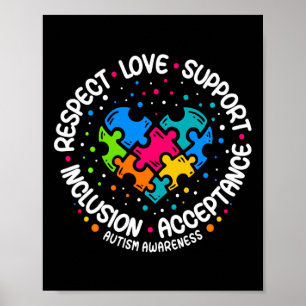 Autism Women Mannen respecteren liefdesondersteuni Poster