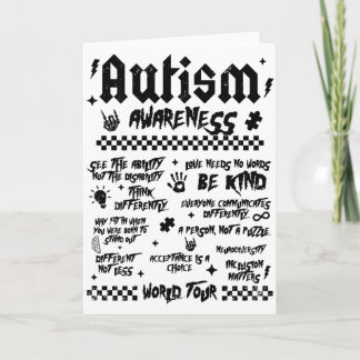 Autism World Tour Autism Awareness (on Back) Kaart