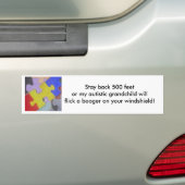 Autismboogmachine 2 bumpersticker (Op auto)
