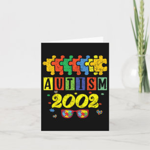 Autisme 2002 22e verjaardag Zonnebloem Autisme Awa Kaart