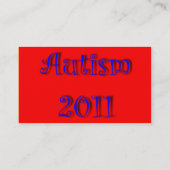 Autisme 2011 cartes de visite (Dos)