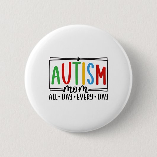 Autisme 3 ronde button 5,7 cm (Voorkant)