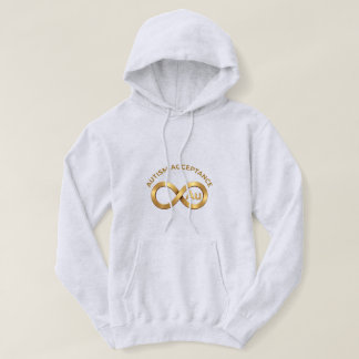 Autisme Acceptatie Au Gouden Oneindigheidssymbool Hoodie