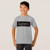 Autisme Acceptatie/Bewustheid, Autistic Pride Kind T-shirt (Voorkant volledig)