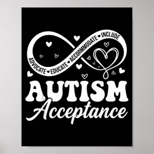 Autisme Acceptatie Bewustzijn Oneindige Vrouwen Ma Poster