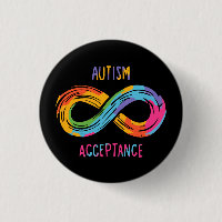 Autisme Acceptatie kleurig regenbooginksymbool