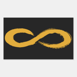 Autisme acceptatie oneindig rechthoekige sticker