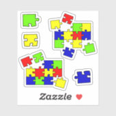 Autisme Acceptatie Puzzle Autism awareness day Sticker (Vel)
