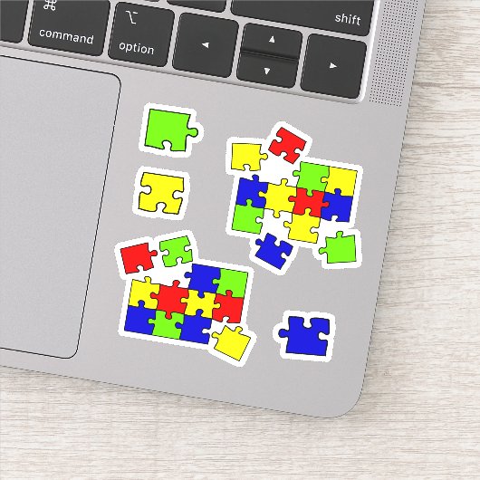 Autisme Acceptatie Puzzle Autism awareness day Sticker (Detail)