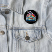 Autisme Acceptatie Rainbow Astronaut Ronde Button 5,7 Cm (In situ)