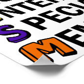 Autisme Acrostic Cute Rainbow Word Poem Poster (Hoek)