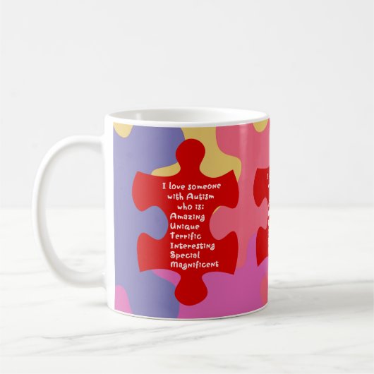 Autisme Acrostic Koffiemok (Links)