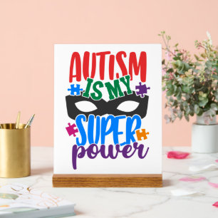Autisme acryl teken bord