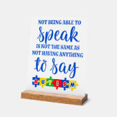 Autisme acryl teken bord (Hoek)