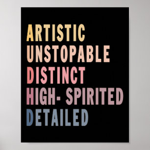 Autisme ADHD Autistisch Spectrum Neurodiversiteit Poster