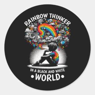 Autisme ADHD Autistisch Spectrum Neurodiversiteit Ronde Sticker