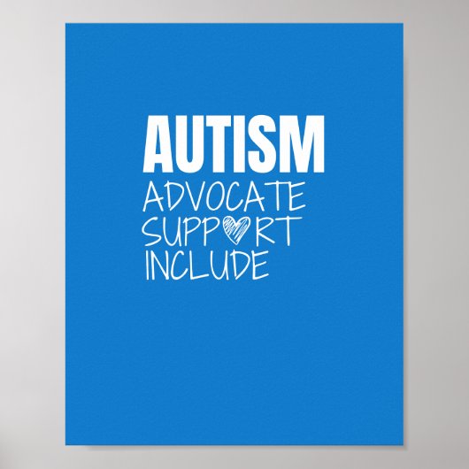 autisme. advocaat. support. include. Poster en afd (Voorkant)