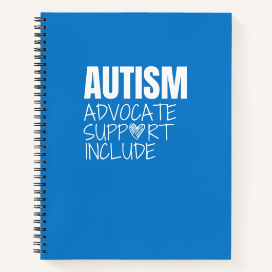 autisme. advocate. support.include Notitieboek&Jou Notitieboek (Voorkant)