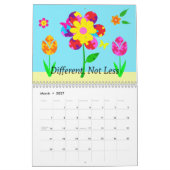 Autisme-agenda Kalender (Mar 2027)