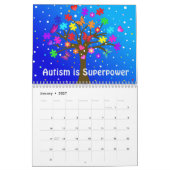 Autisme-agenda Kalender (Jan 2027)