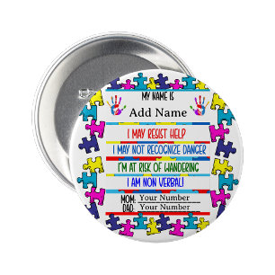 Autisme Alert Niet-Verbaal Speldje Badge